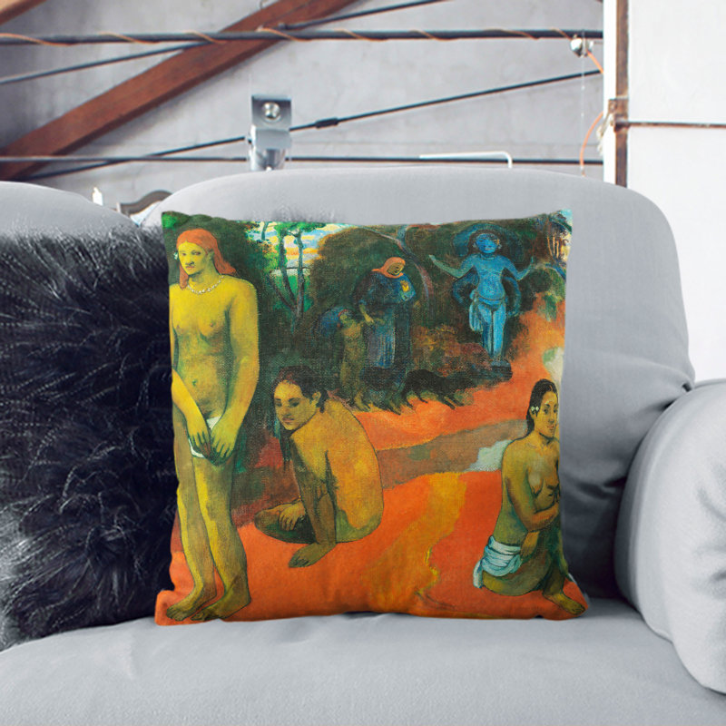 Square Cushion, 40cm H x 40cm W x 15cm D, Black