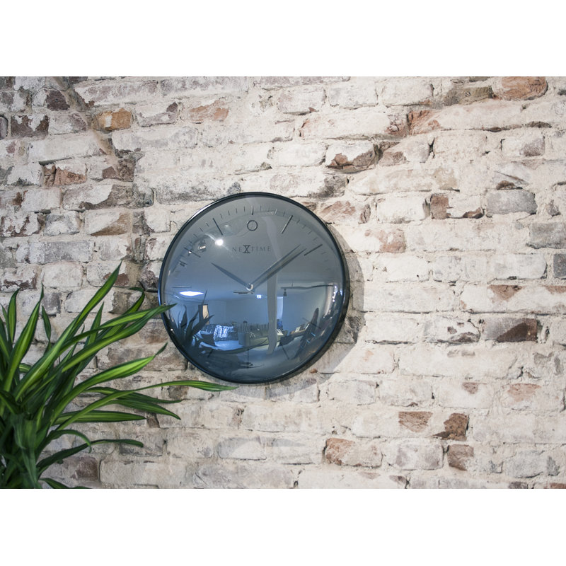 Horloge murale 15,75 po Keenan Glamour, Noir