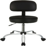 Swivel Upholstered Adjustable Height Counter Stool with Metal Frame