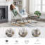 Nursing Rocking Chair, Teddy Glider Chair for Nursery, Comfy Living Room Armchairs with High Backrest for Adults-139890765