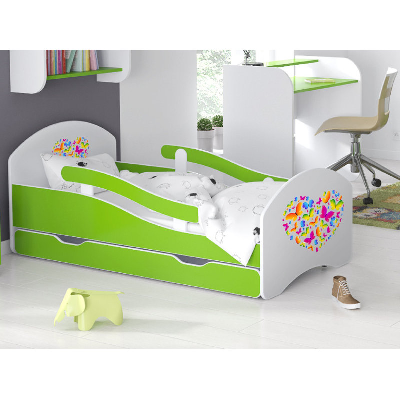 Maloree Standard Mate's & Captain's with Storage Included, Toddler (70 x 140cm), Green