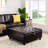 Ciara 35.43" Wide Button Tufted Square Storage Ottoman Upholstered Lift Top Large Ottoman Coffee Table-1701104541