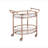 Lakelyn Clear Glass Finish Serving Cart