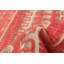 Tapis rouge / beige / gris en laine noué à la main Powersville