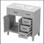 Meuble-lavabo simple avec plateau 35,98 po Savitt-1082462850