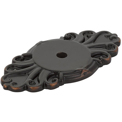 Emtek Ribbon and Reed Backplate Novelty Backplate for Knobs