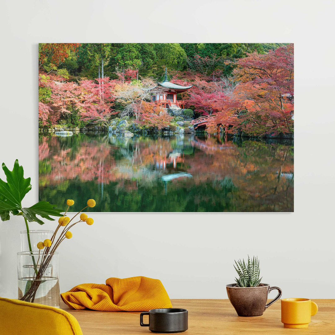 Leinwandbild Daigo Ji Tempel im Herbst