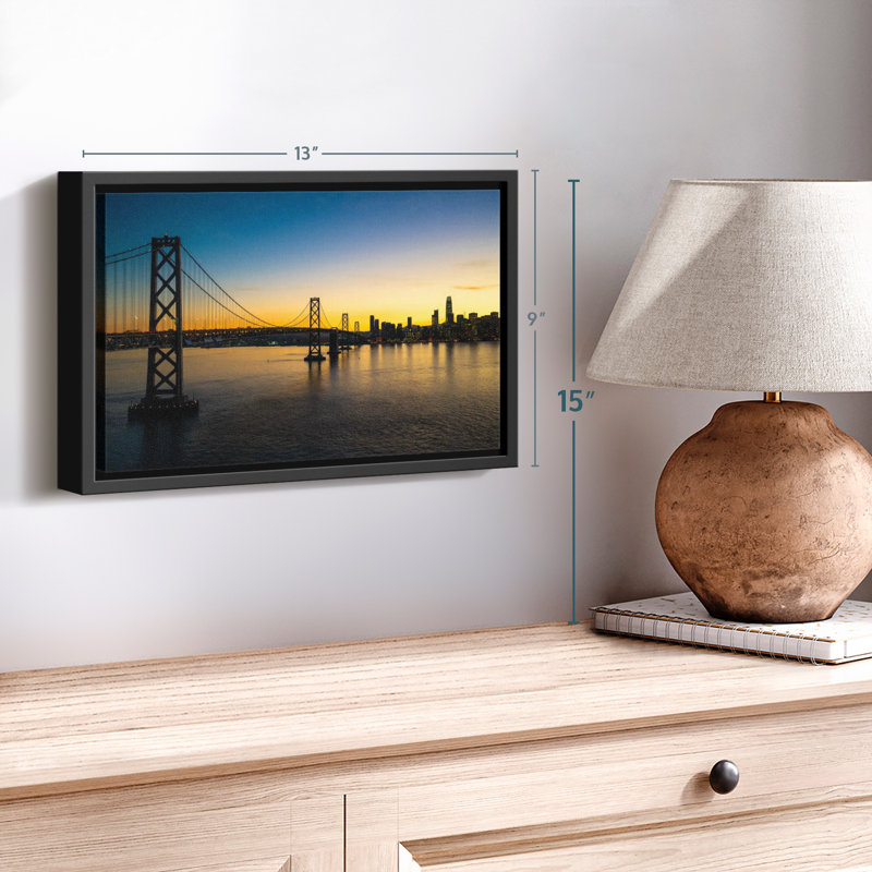 San Francisco Nightfall, reproduction sur toile, H 9 po x l 13 po