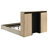 Light Oak Bookcase Storage Bed