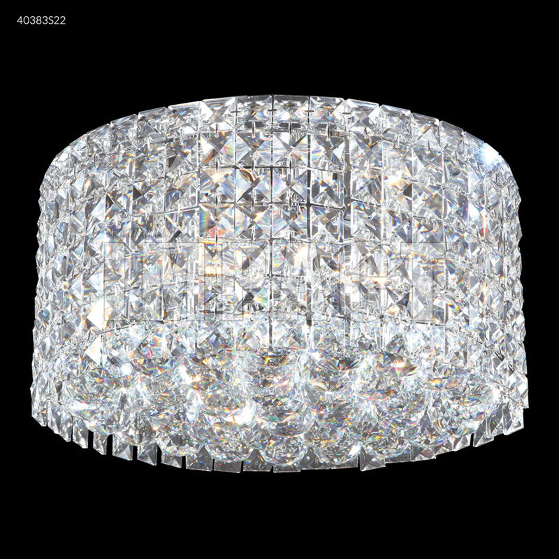 Contemporary Crystal Flush Mount