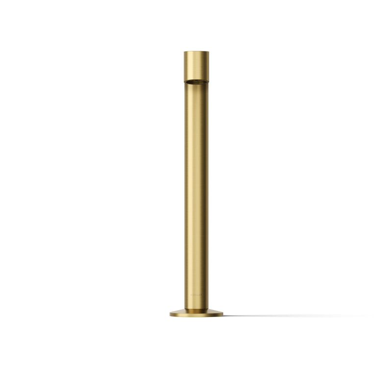 Components Tallbathroom Sink Spout with Row Design, Brushed Brass