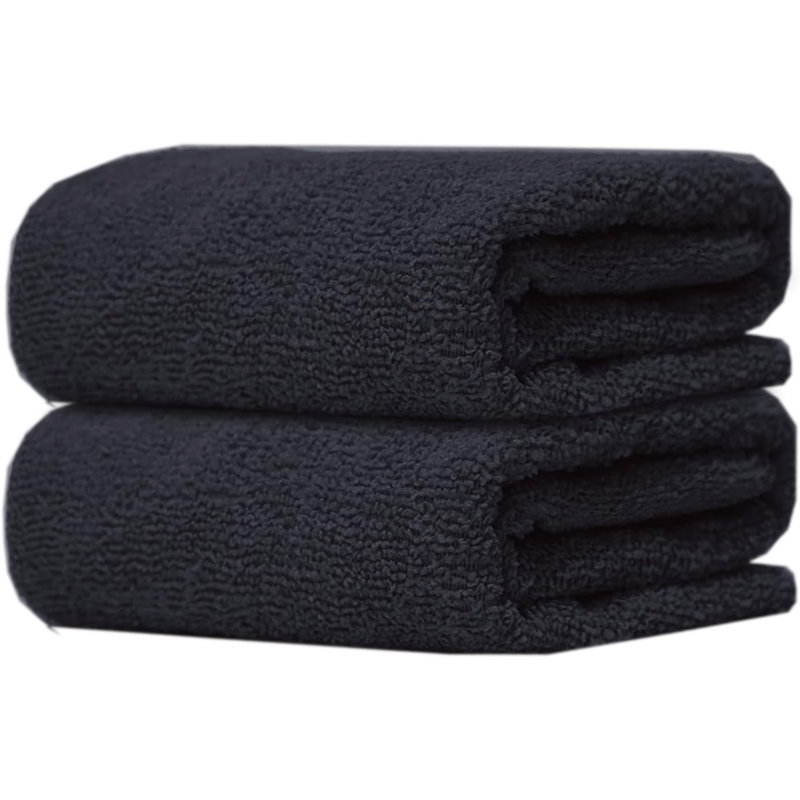 Microfiber Fast Drying Guest Towel, 2, Black