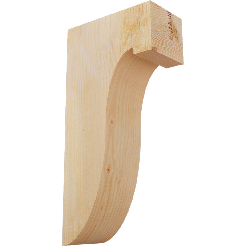 Del Monte Corbel, 24" H x 6" W x 12" D, Douglas Fir, Rough Sawn