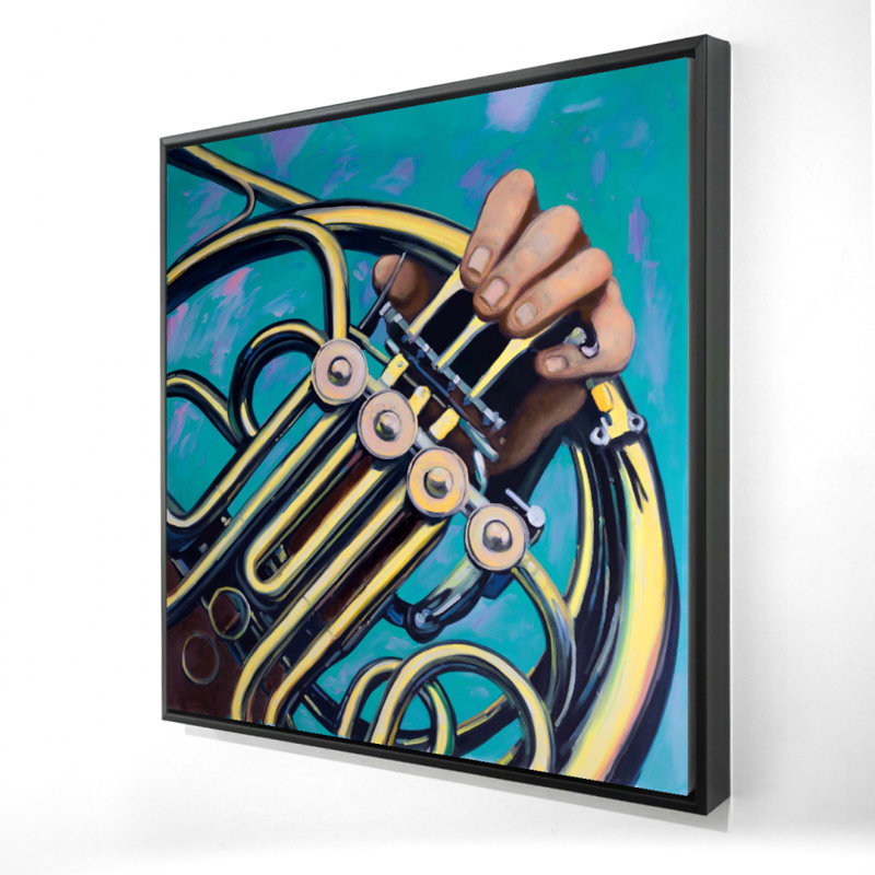 «Musician With French Horn» sur toile