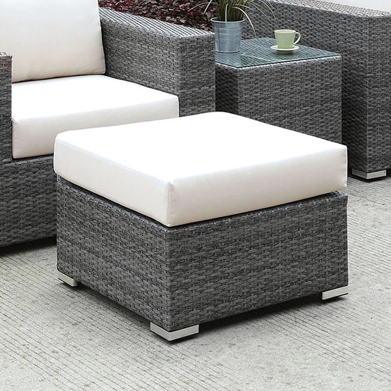 Repose-pieds extérieur avec coussin Shearin