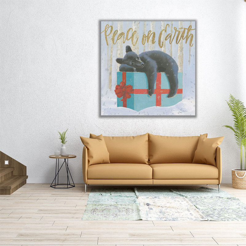 Christmas Critter Bright II - reproduction d'art sur toile, H 20 po x l 20 po
