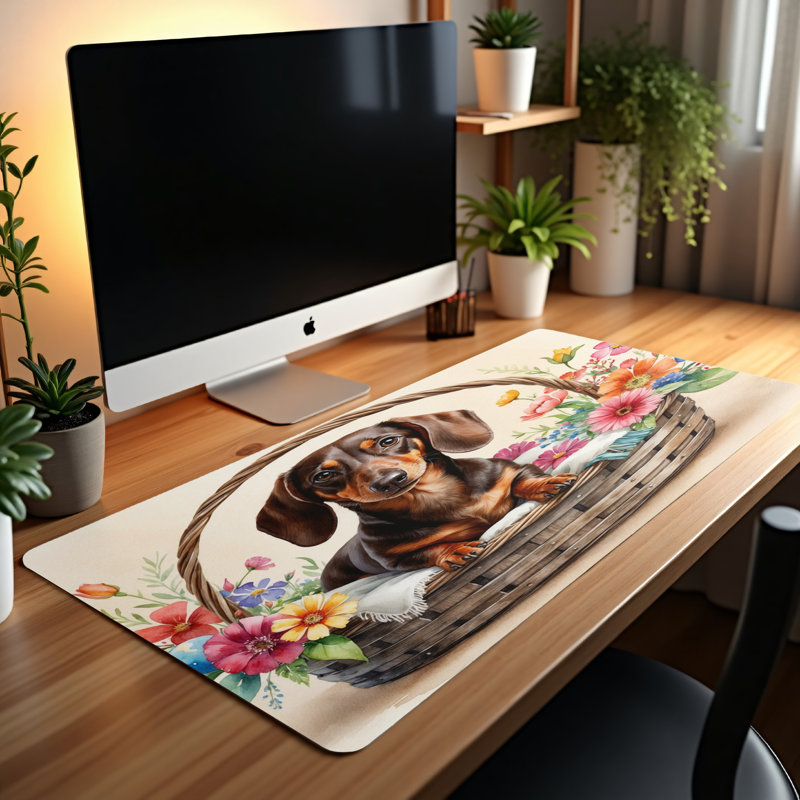 Polyester Desk Pad, 14.4x12.1