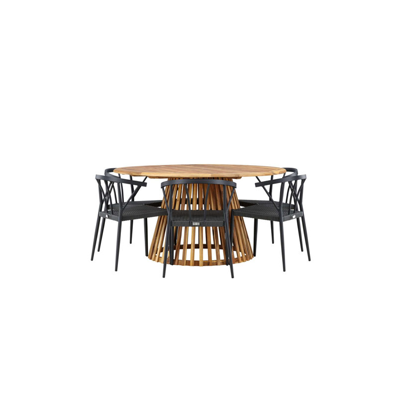 Gosford 6 - Person Patio Dining Set Round Table