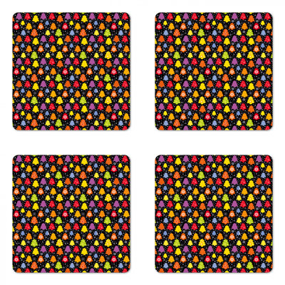 Square 4 Piece Coaster Set