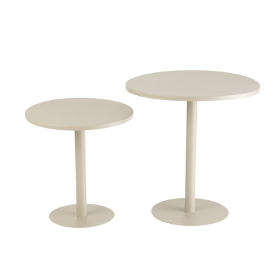 Mounah Pedestal Side Table Set