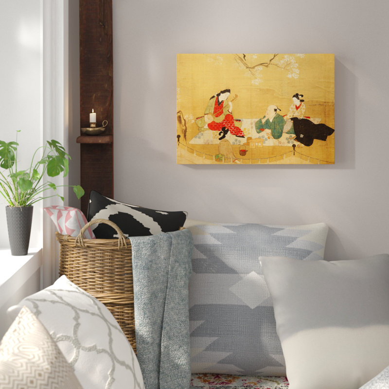 Miyagawa Choshun - Wrapped Canvas Painting, 70cm H x 100cm W