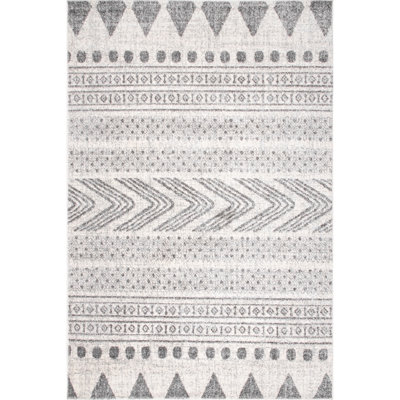 Tapis géométrique gris Berger