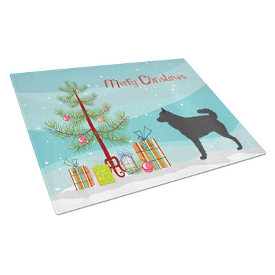Caroline's Treasures Tempered Glass Christmas Cutting Board