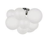 Miles 120W Opal White Flush Mount
