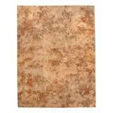 Natural Contemporary Silk Wool Blend Rug - 8' x 10'