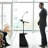Kresler Adjustable Curved Metal Base Standing Desk