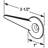 Diecast, Sliding Screen Door Latch Lever with No-Stop Pin (Single Pack)