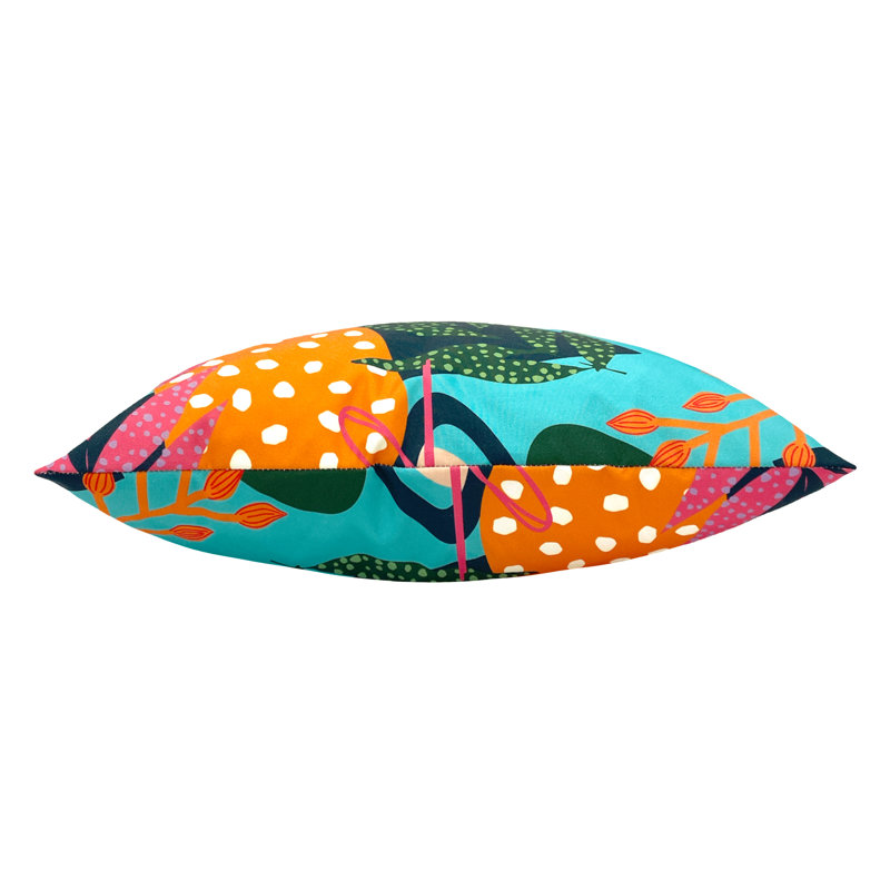 Indoor / Outdoor Abstract Square Cushion, 43cm H x 43cm W