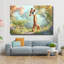 Art mural en verre trempé bébé girafe-485837994