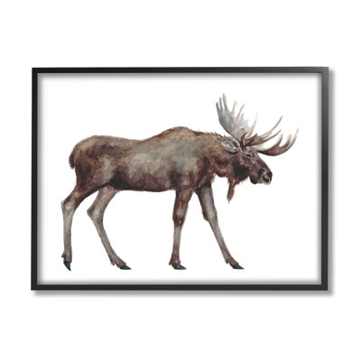 «Big Antler Moose Kids 'Wild Animal» par Fox Hollow Studios - Peinture