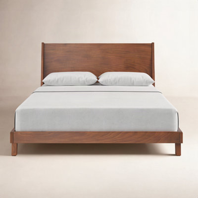 Juno Solid Wood Wingback Bed