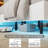 Queen Size Floating Bed Frame With LED Lights, Charging Station, No Box Spring Needed-125870119
