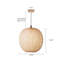 Luminaire suspendu rond en bambou tissé à la main-961159784