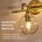 Modern Globe Clear Glass Bathroom Vanity Light Fixture with Metal Gooseneck Frame-110546007-102572771
