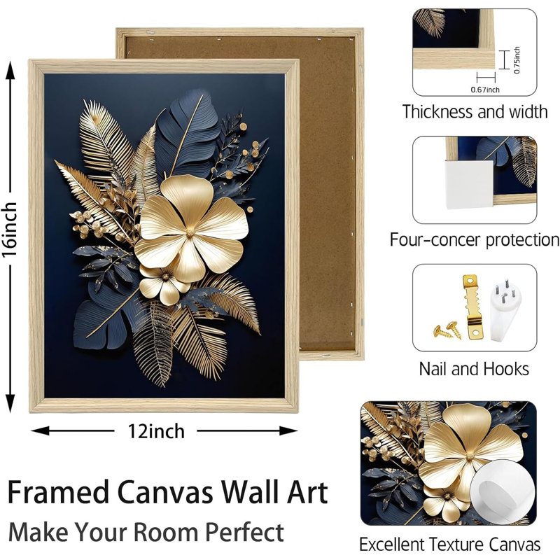 3 Piece Wrapped Canvas Print