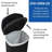Roselli Plastic Step On Kitchen Trash Can - 50L
