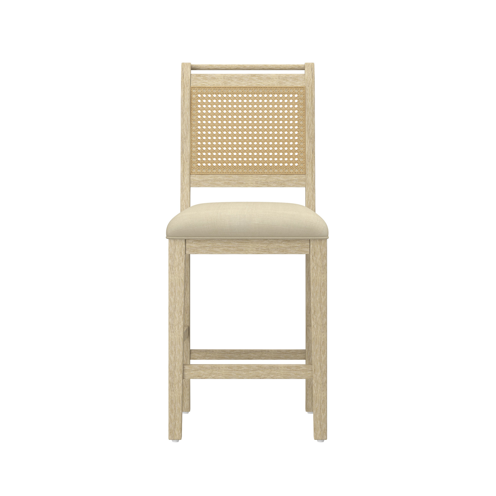 Jill Cane Counter Stool, Light Washed Oak