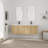 60'' Double Bathroom Vanity with Resin Top