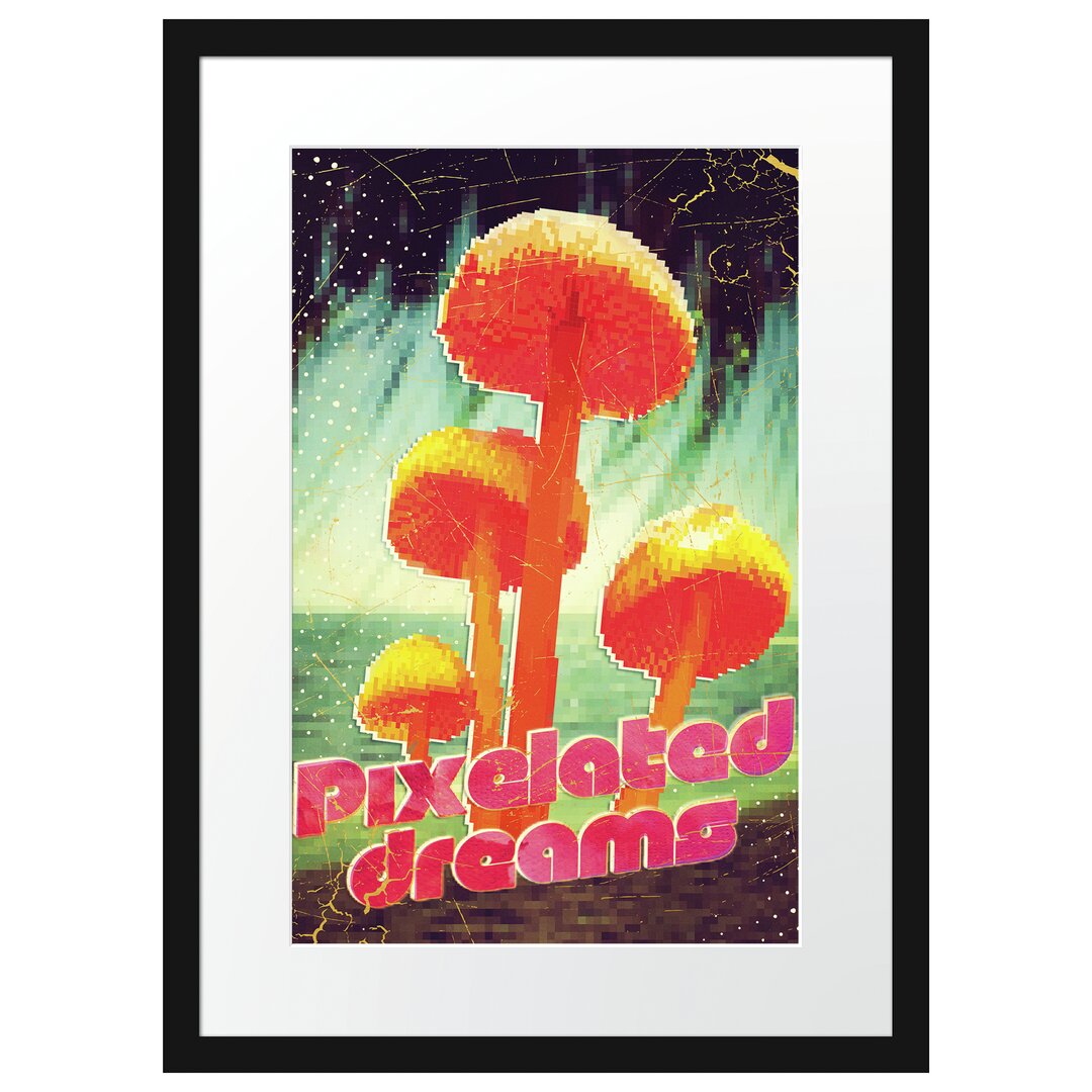 Gerahmtes Poster Pixelated Dreams