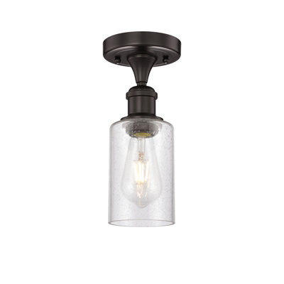 Plafonnier semi-encastré en verre Broadoaks