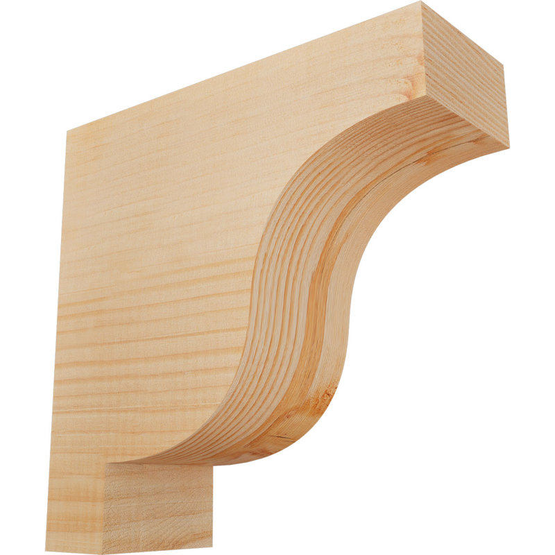 Newport Corbel, H 10 po x l 3,5 po x P 10 po, Sapin de Douglas, Lisse