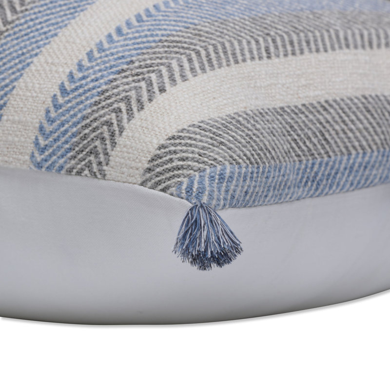 Housse de coussin en coton Aravali, Gris