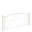 Structure de lit double en métal blanc, système de fleurs unique, tête de lit incluse, convient aux matelas de 8 pouces, structure en métal de 600 lb, structure stable et silencieuse, limite, matelas-1022366292
