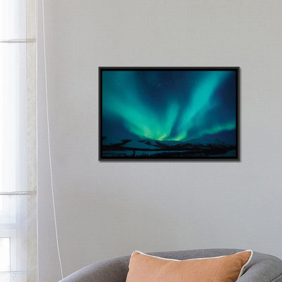 «Aurora Borealis Above the Endicott Mountains Brooks Range Alaska USA», reproduction de photo sur toile