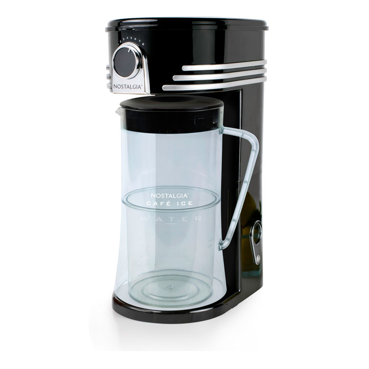 West Bend Black Glass Beverage Dispenser, 2.75-Quart Pitcher, Brew  Strength Selector, Infusion Tube
