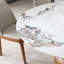 Table de salle à manger en marbre moderne, table en pierre frittée ronde de 59 po pour la salle à manger, cuisine, coin-repas, espace compact avec plateau tournant (4 chaises)-958808480